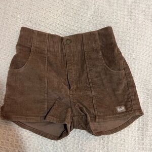 Brown Corduroy Shorts